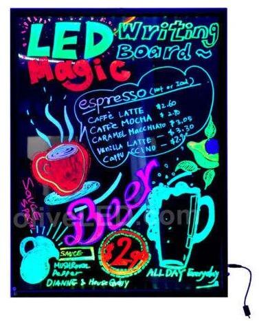 Glass LED Block Out Signage, Voltage : 220V