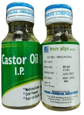 Castor Oil, Packaging Size : 50 Ml