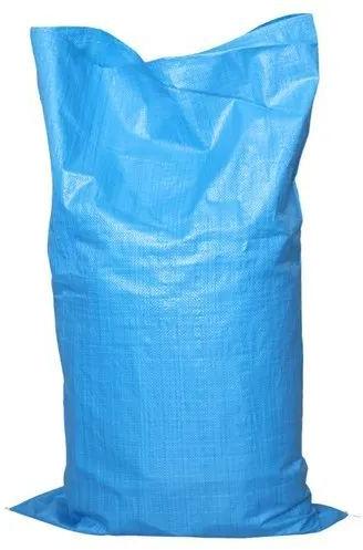 Rectangle Blue Polypropylene Woven Sack Bag, Capacity : 50 Kg