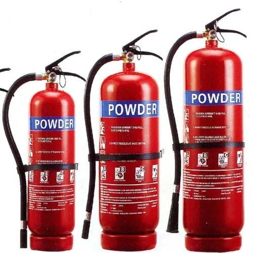 Cylindrical Carbon Steel Powder Portable Fire Extinguisher
