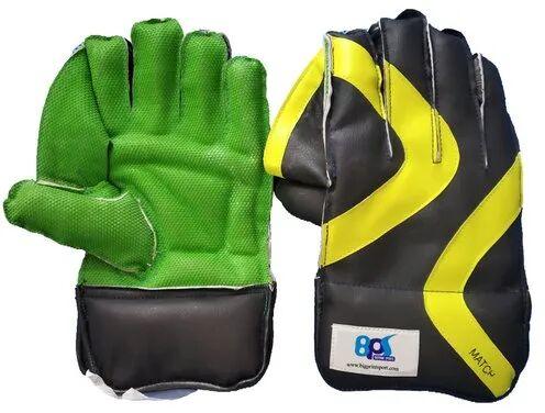 Leather Wicket Keeping Gloves, Size : Medium