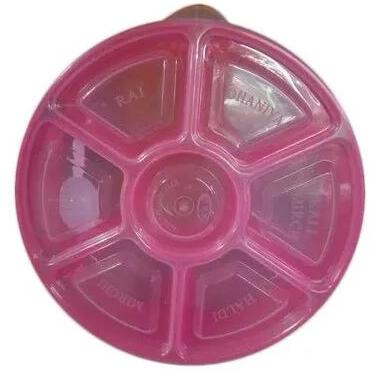 Plastic Spice Box, Shape : Round
