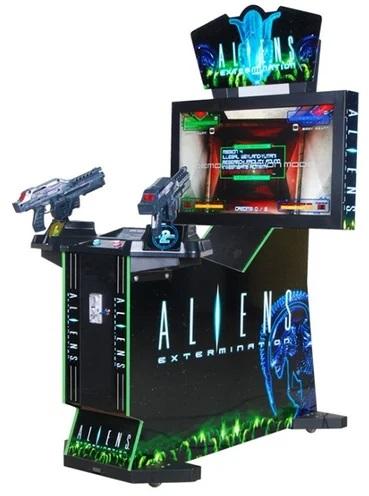 Black Electric Arcade Alien Shooting Game Machine