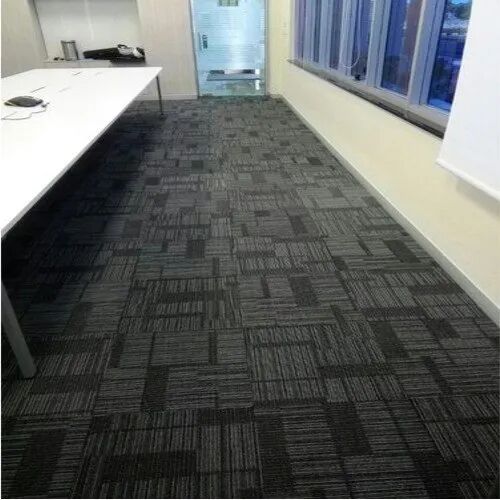 Classic Blinds Jute Floor Carpet Tile, For Home