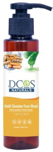 Dcos Natural Haldi Chandan Facewash, Packaging Type : Plastic Bottle