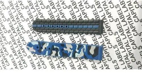 Silicone Watch Strap, Color : Black Blue