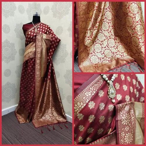 Banarasi Silk Sarees, Occasion : Party Wear