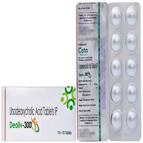 Ursodeoxycholic Acid Tablets, Packaging Type : Box