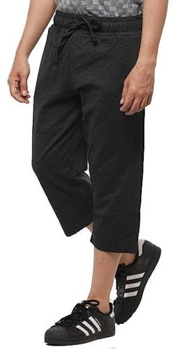 100% Cotton Plain Printed Mens Knitted Capri Pant, Feature : Anti-Wrinkle, Quick Dry, Eco-Friendly