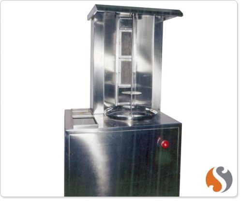 2 Burner Shawarma Machine With Gas Cylinder Storage Space