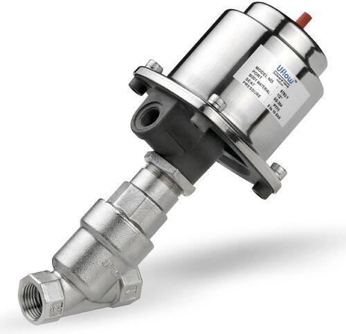 Uflow Rotex Stainless Steel Pneumatic Angle Seat Valve