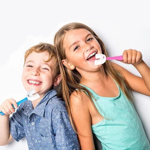 Silicone Baby Toothbrush, Color : Multi Colour