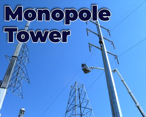 Galvanised Iron Electric Monopoles Tower, For Power Supply, Certificate : CE Certification