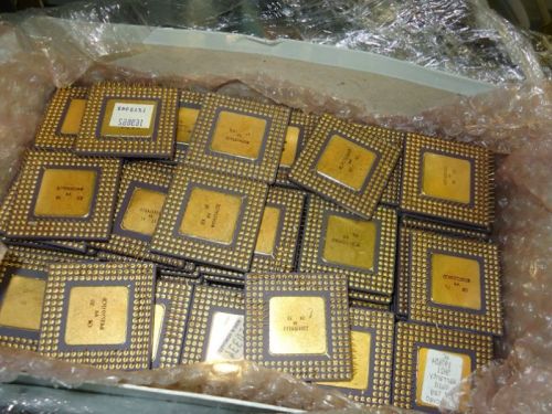 Brown Gold Ceramic CPU Processor Scrap, Condition : Used, Waste