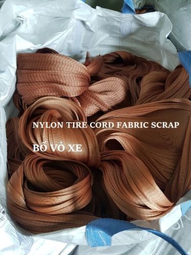 Nylone Tire Cord Fabric Scrap, Pattern : Plain