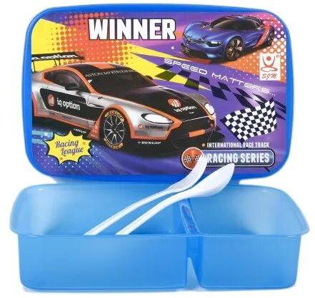 Printed Plastic Lunch Box, For School