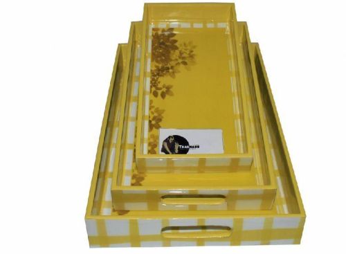 Custom Printed MDF Enamel Pain Paint Tray Set