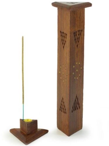 Triangle Tower Shape Incense Stick Burner, For Anti-Odour, Aromatic, Church, Home, Office, Pooja, Religious