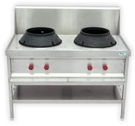 Stainless Steel Chinese Double Burner, Certification : CE Certified, ISI Certified