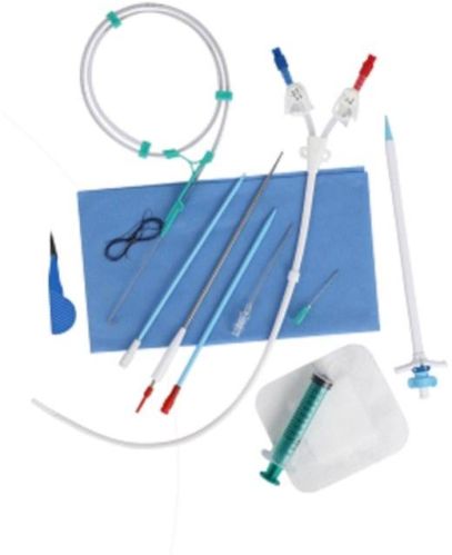 Curved Long Term Hemodialysis Catheter Kit, For Cardiology, Intramural Portion, Nephrology, Color : Transparent
