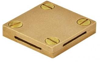 Golden Polished Brass Square Tape Clamp, For Industrial