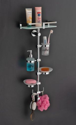 All In 1 Multipurpose Bathroom Shelf, Size : 6x10x29inch