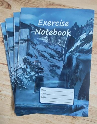 Staple Paper Exercise Notebooks, For Home, Office, School, Size : 10x8inch, 12x10inch, All Size