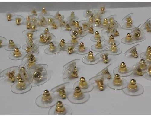 Golden Back Earring Washer Tops, Packaging Type : Box