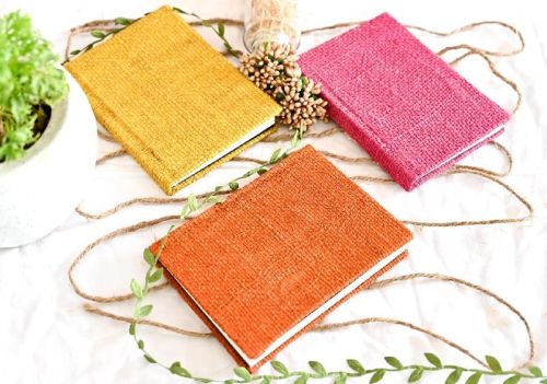 Handmade Jute Diary - Set Of 3