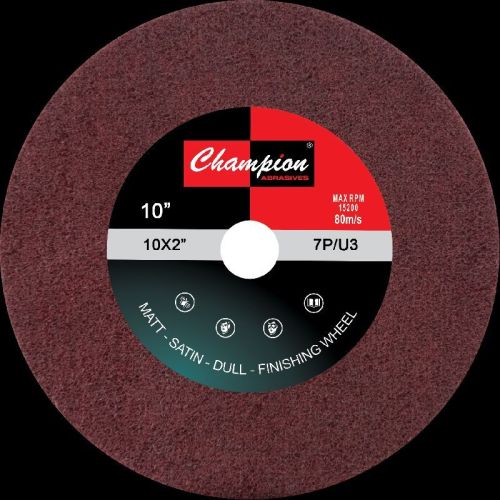 Round 10 X 2mm Non Woven Wheels, For Material Finishing, Size : 10inch, 12inch