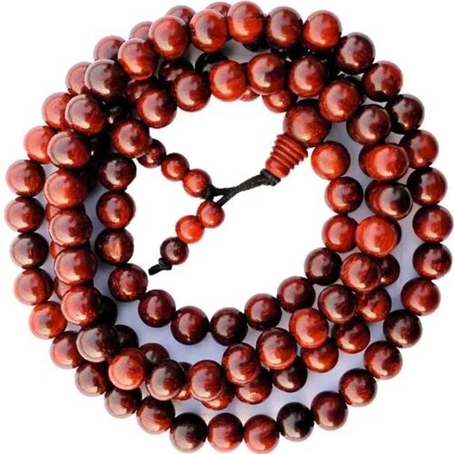 Red Sandalwood Jaap Mala, Size : 6 To 20 Mm