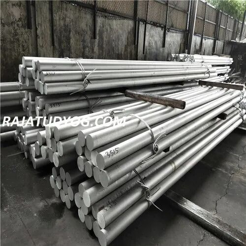 Silver Aluminum Round Bar, For Decorations, Heat Sink, Transportation Tools Etc