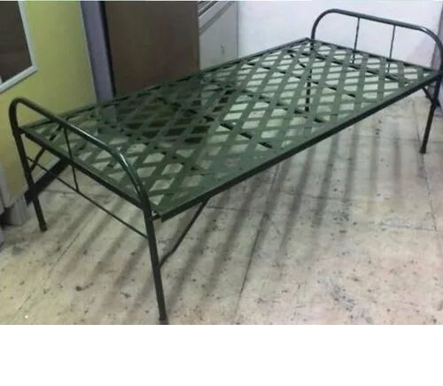 Mild Steel Folding Bed, Size : 6*3 Feet