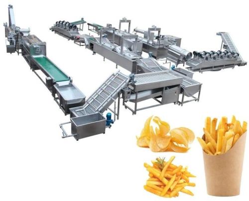Stain Less Steel French Fries Production Line, Capacity : 200 Kg/HR