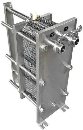 Silver Polished Stainless Steel Plate Heat Exchanger (PHE)