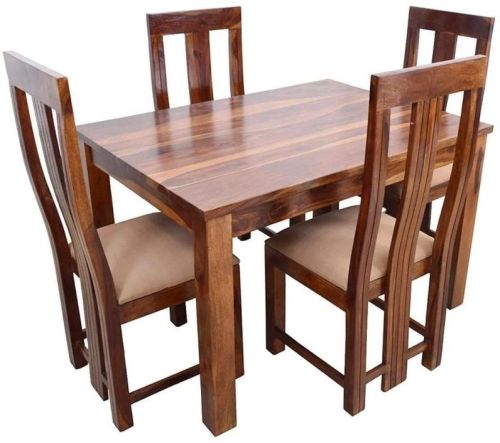 4 Seater Wooden Dining Table Set, Feature : Termite Proof