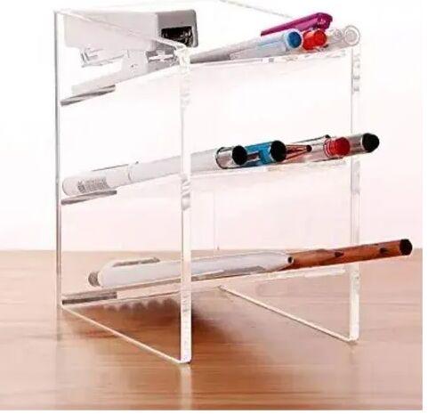 Acrylic Pen Holder Stand, Color : Transparent