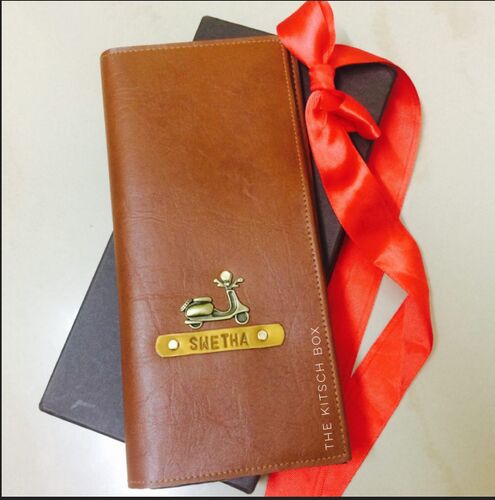 Faux Leather Travel Wallet, Size : 21×9.8 Cm