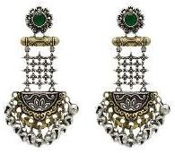 Brass Polished KJD-047 Designer Earrings, Style : Dual Tone