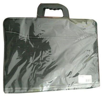 Plastic Suitcase File Folder, Color : Black