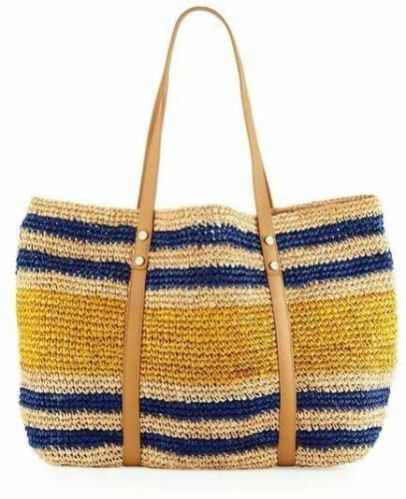 Abdul Handicraft Tote Raffia Bag, Closure Type : Zip