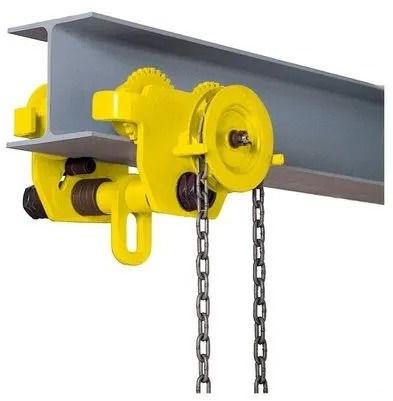 Chain Hoist With Geared Trolley, For Handling Heavy Weights, Feature : Rustproof, Non Breakable, Moveable