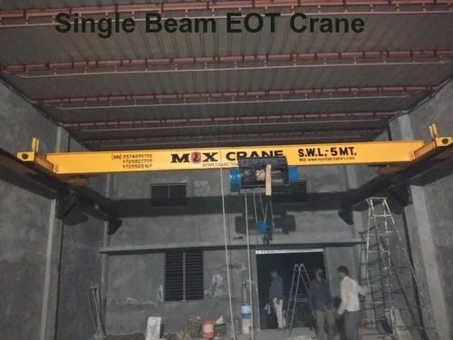 Manual Cast Iron Single Beam EOT Crane, For Construction, Industrial, Feature : Customized Solutions