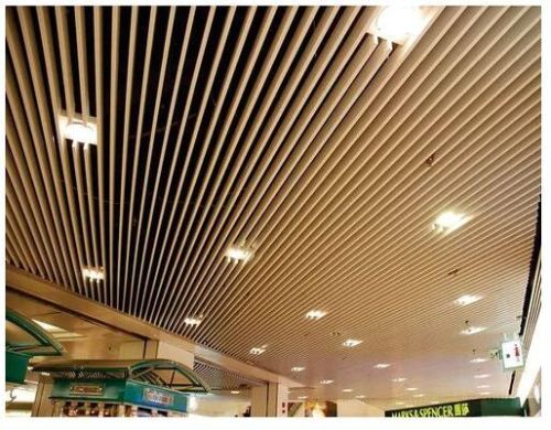 Galvanized Iron Linear False Ceiling