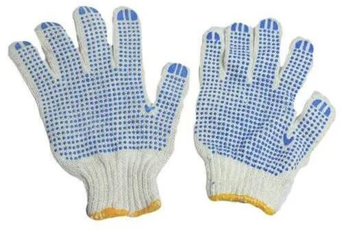 Cotton Dotted Hand Gloves, For Chemical Industry, Certification : CE Certified