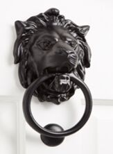 Finished Iron LION DOOR KNOCKER, Feature : Attractive Design