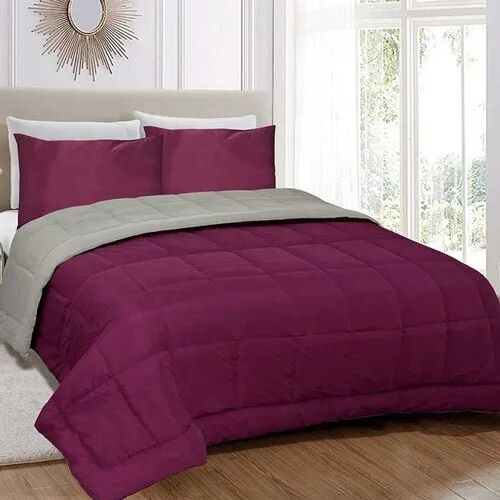 Polyester Single Plain Quilt, Size : 60X90 Inches