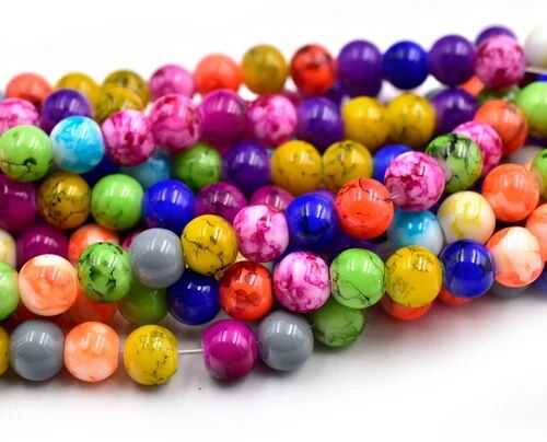 Painted Glass Beads, Purity : 96.00%