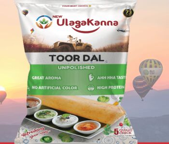 UlagaKanna Toor Dal 500 G, Packaging Type : Plastic Packet