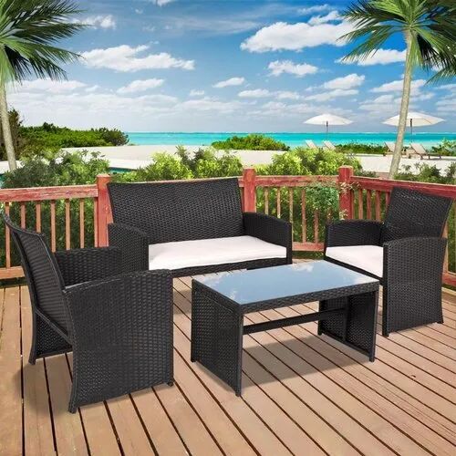 Yellow Hoch Polyester Outdoor Living Sofa Set